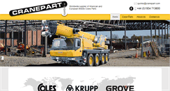 Desktop Screenshot of cranepart.com