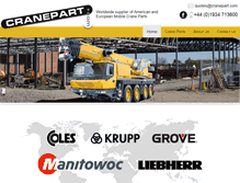 Tablet Screenshot of cranepart.com